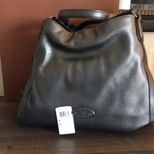 Metallic Coach Edie handbag